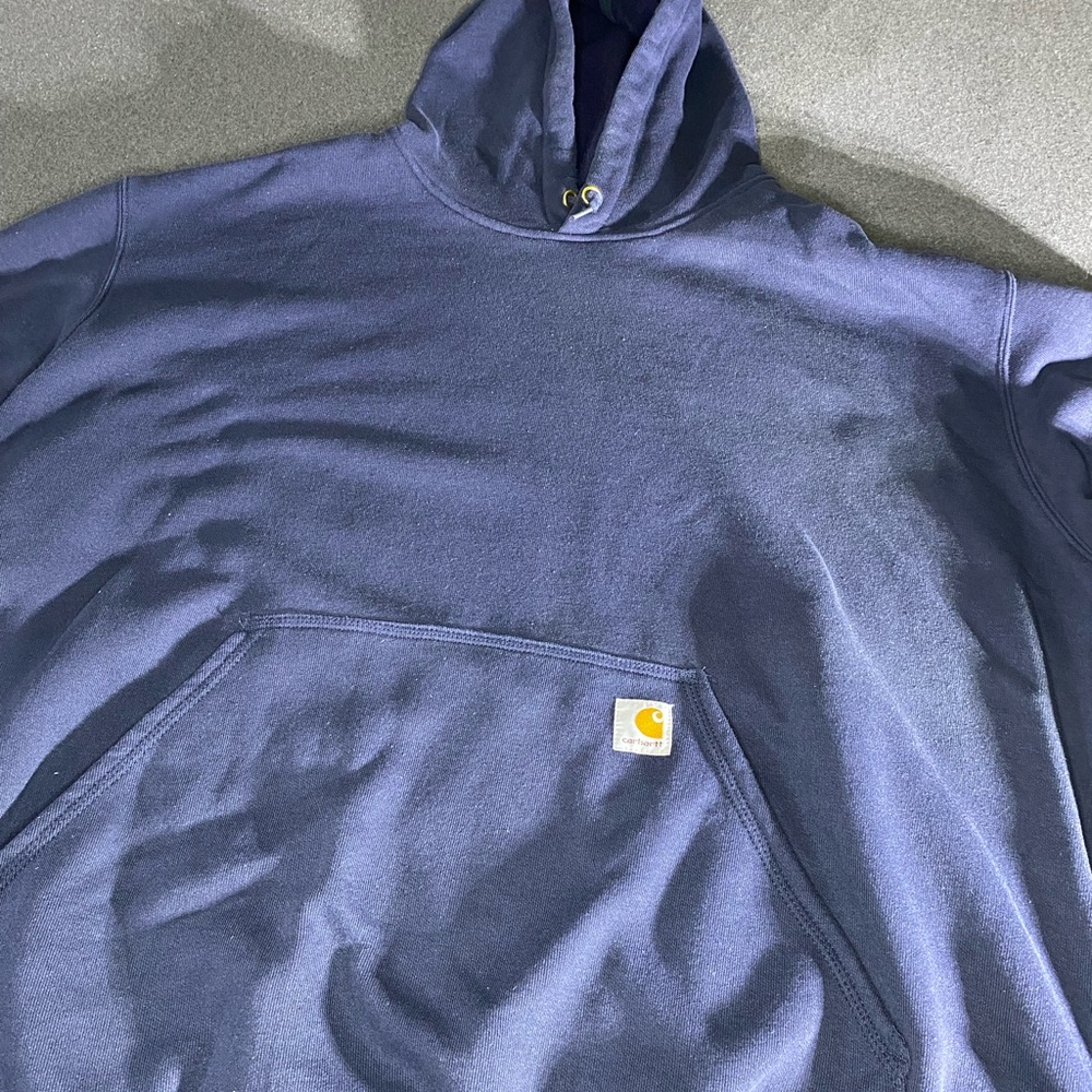 Carhartt Men's Navy Hoodie